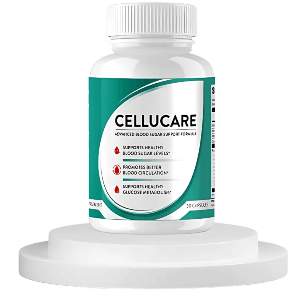 CelluCare natural blood sugar supplement bottle