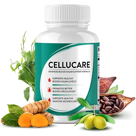 CelluCare blood sugar supplement bottle